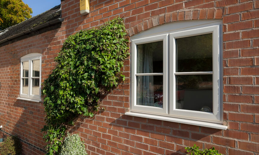 white replacement casement windows