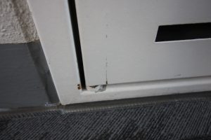 Small hairline crack on a uPVC frame